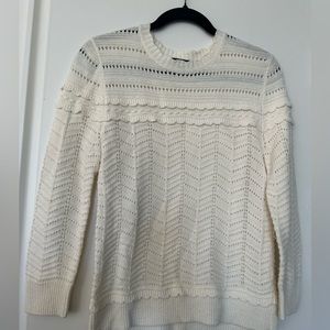 JCrew White Spring Sweater